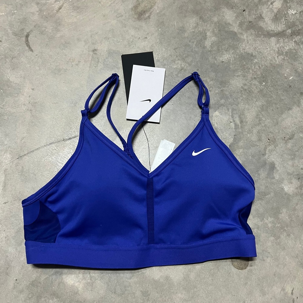 Nike Indy Light Support Sports Bra Royal Blue CZ4456-430 Womens Size M NWT